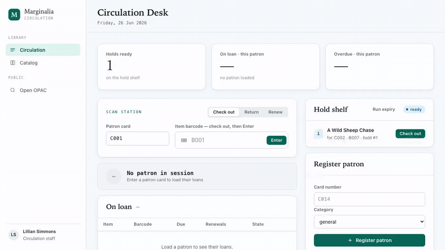 Staff workflow demo