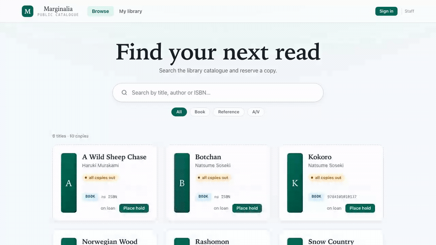 OPAC demo